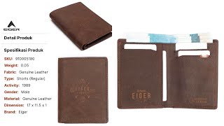DOMPET EIGER VALMONT || 910005180 || DOMPET KULIT EIGER 1989