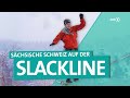 Wintersport - Auf der Slackline über der Sächsischen Schweiz | ARD Reisen