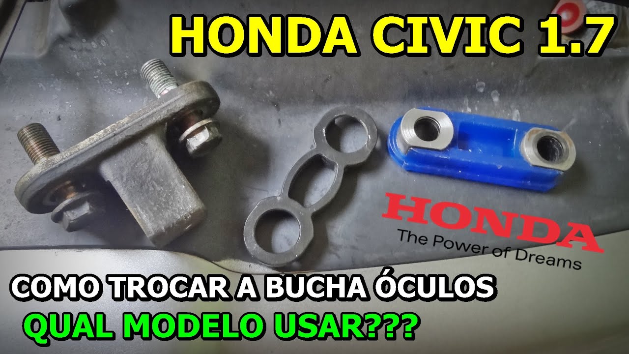 COMO TROCAR BUCHA ÓCULOS HONDA CIVIC - Bucha da Caixa de Direção Honda Civic - TUC TUC HONDA CIVIC