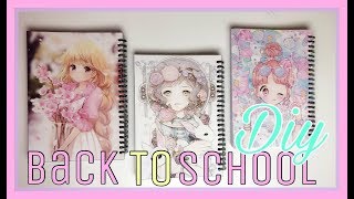 #العودة الى #المدرسة 2018 - تغليف دفاتر بصور انمي - DIY back to school supplies 2018