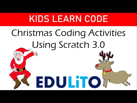 Capa de KIDS LEARN CODE: Christmas Coding Activities using Scratch