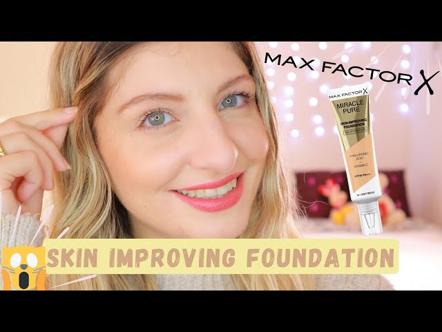 NEW MAX FACTOR MIRACLE PURE SKIN IMPROVING FOUNDATION | TRY ON & WEAR TEST  | KezziesCorner - YouTube