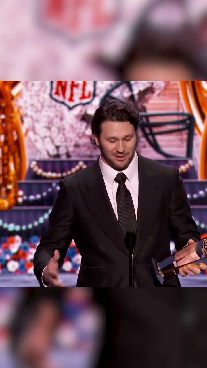 Josh Allen thanks his parents during his MVP acceptance speech
