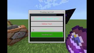 [Minecraft BE] Floating Text Manager Addon