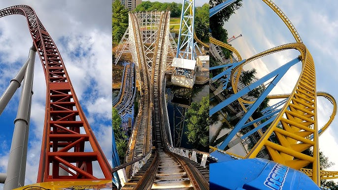 4K AWESOME Twister Roller Coaster Front Seat POV Knoebels Amusement Park 