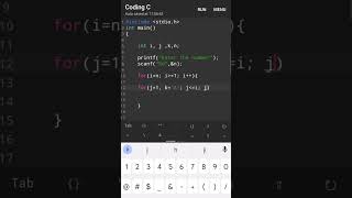C Language Alphabet pattern c program patterns questions #c_programming_pattern