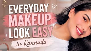 Everyday Make Up | Office look | Kannada Vlogs | USA Kannada hudgi 🇺🇸 screenshot 4