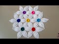 Indian Traditional Flowers Theme Rangoli design for Diwali Festival |Diwali Rangolis | Top Rangolis