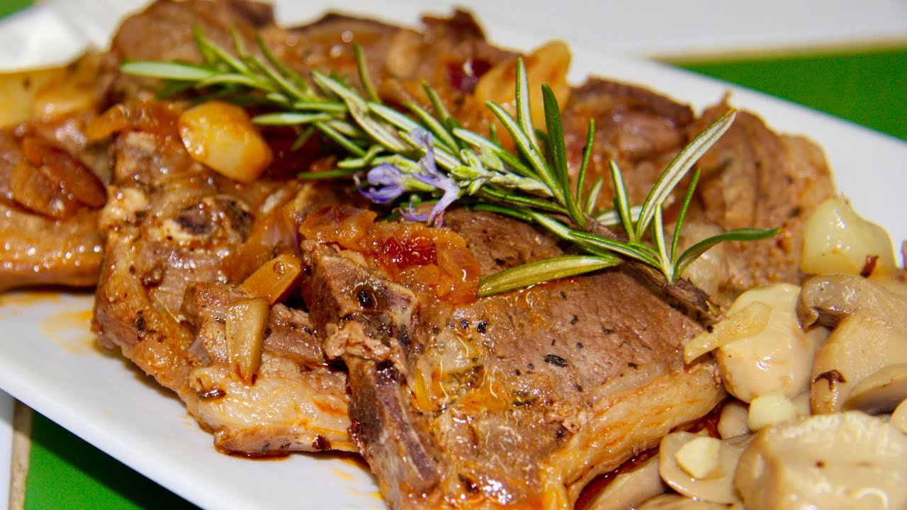 🥩 Irresistibles Chuletas de Cordero en deliciosa salsa al Romero 🥩