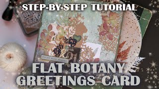 Step-by-step TUTORIAL: Flat Card / Плоская открытка