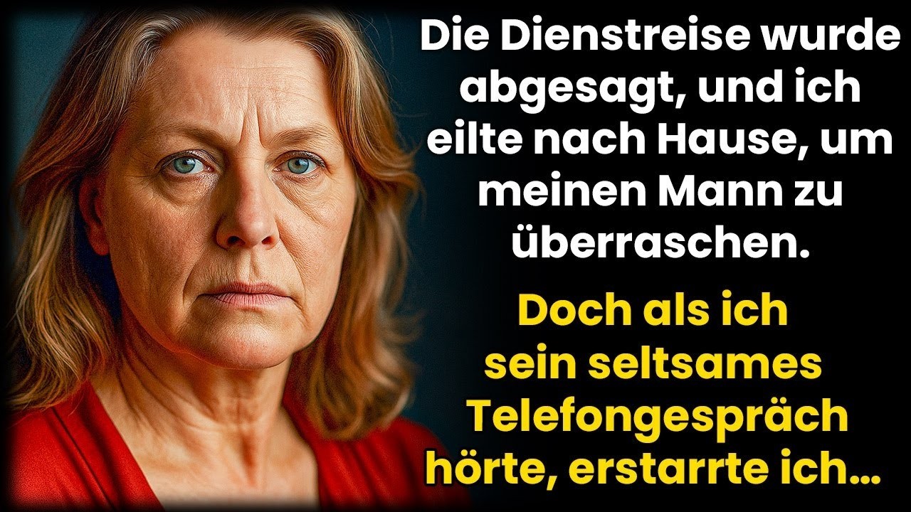 Die Dienstreise wurde abgesagt, ich eilte heim, um meinen Mann zu überraschen – doch was ich hörte …