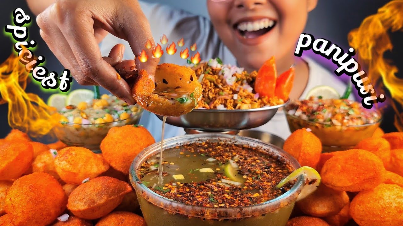 SPICY PANIPURI CHALLENGE | PANIPURI EATING CHALLENGE | INDIAN STREET FOOD | EATING VERY SPICY FOOD