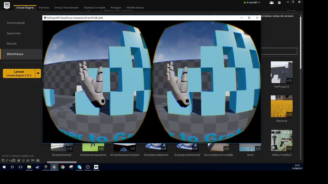 Créer un jeu VR (fr) avec Unreal Engine Tuto 1 "Base de la VR HTC Vive ...