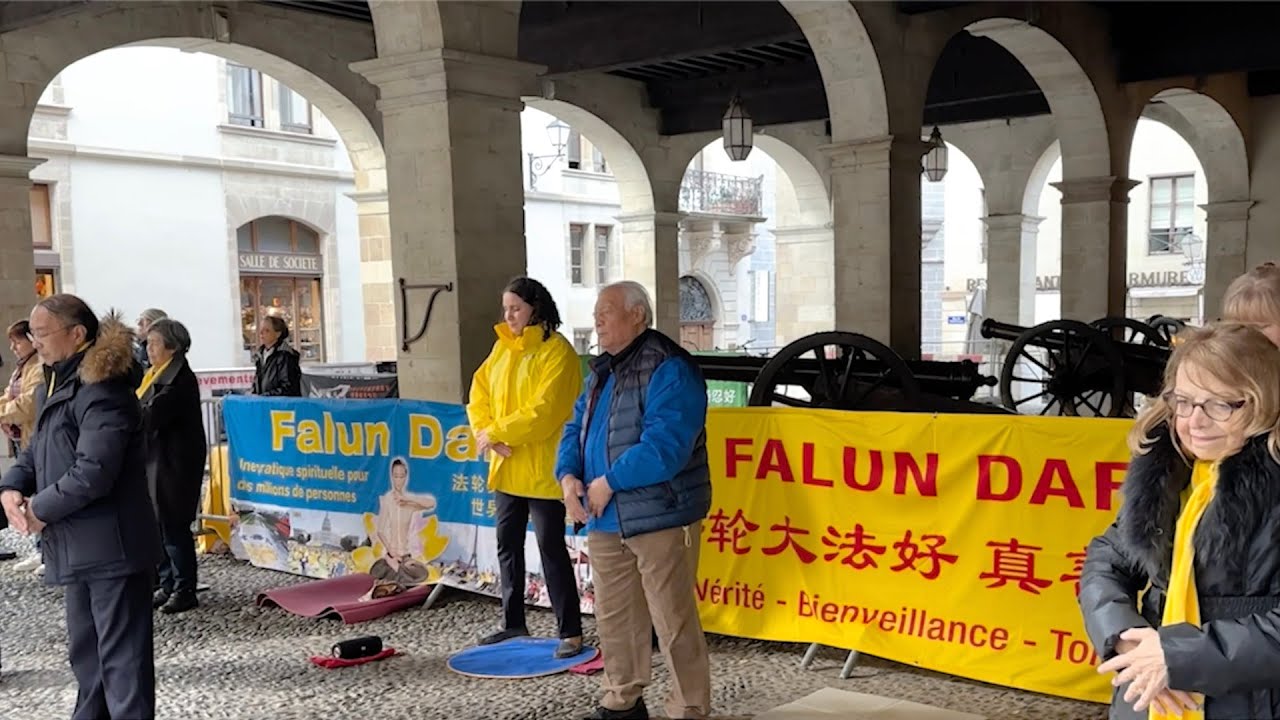 Manifestation pacifique des pratiquants de Falun Gong de Suisse