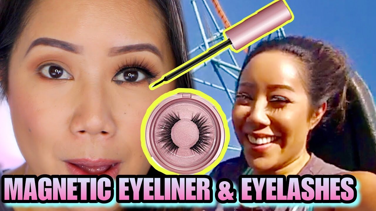 HOW TO APPLY EYELINER & LASHES ROLLER COASTER TESTED