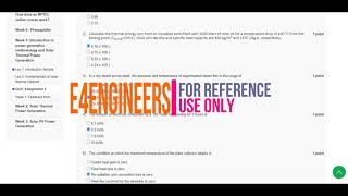 sustainable power generation systems nptel assignment solution week1