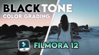 BLACK TONE COLOR GRADING IN FILMORA 12 | FILMORA 12 TUTORIAL