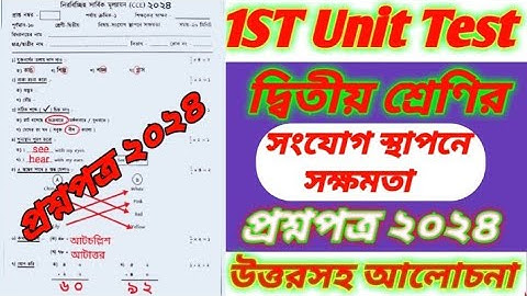 class 2/class 2 1st unit test question paper 2024/class 2 first unit test question 2024/question/