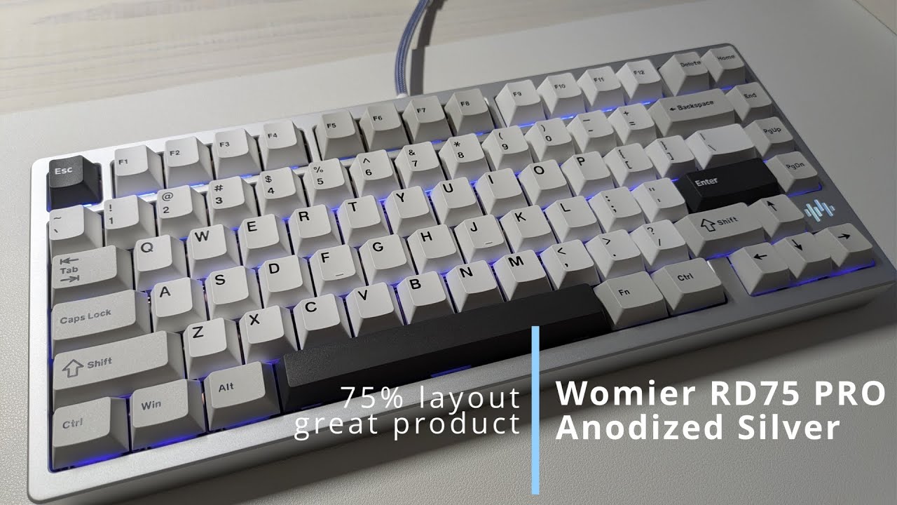 Womier RD75 Pro Quick Release 75% QMKVIA Wireless Aluminum Custom
