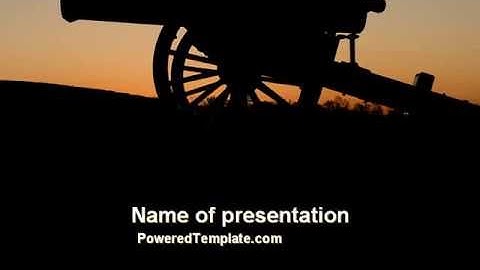 Alamo Sunset PowerPoint Template by PoweredTemplate.com