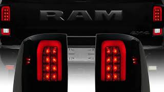 🚙🔧 Dodge RAM 1500/2500/3500 (2009-2018) Smoke Lens LED Tail Lights | Factory Replacement