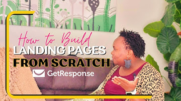 How to build landing Pages from scratch with GetResponse.