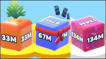 Jelly Run 2048 - 134m Max Level Gameplay Android -iOS.