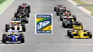 All Ayrton Senna F1 Cars (19841994) battle at Imola 1994