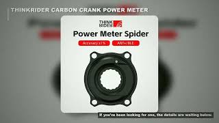 ThinkRider Carbon Crank & PP5 Power Meter | Ti24 360G |  DUB29 Spindle 325G | PM 1% Accuracy 108G |