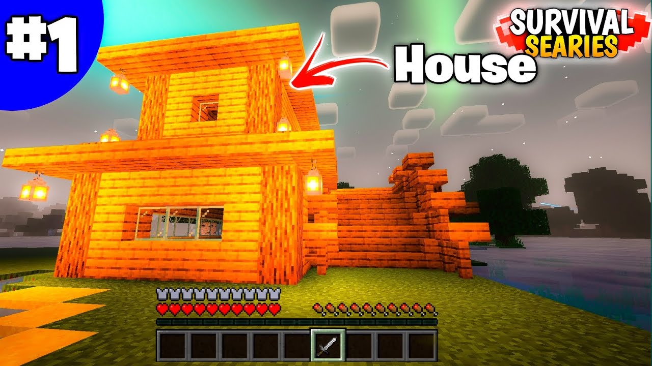 Building My First House in Minecraft Survival Series - Episode 1 - YouTube