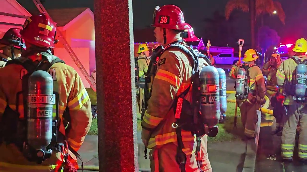 Orange County Fire Authority fire response on Lorraine Lane in Cypress on Christmas Eve 2025, part 3