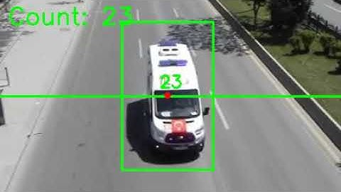 Simple vehicle counter using Background Subtraction