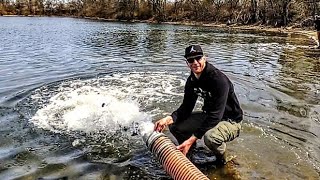 Trout Stocking Levittown Lake in March 2022