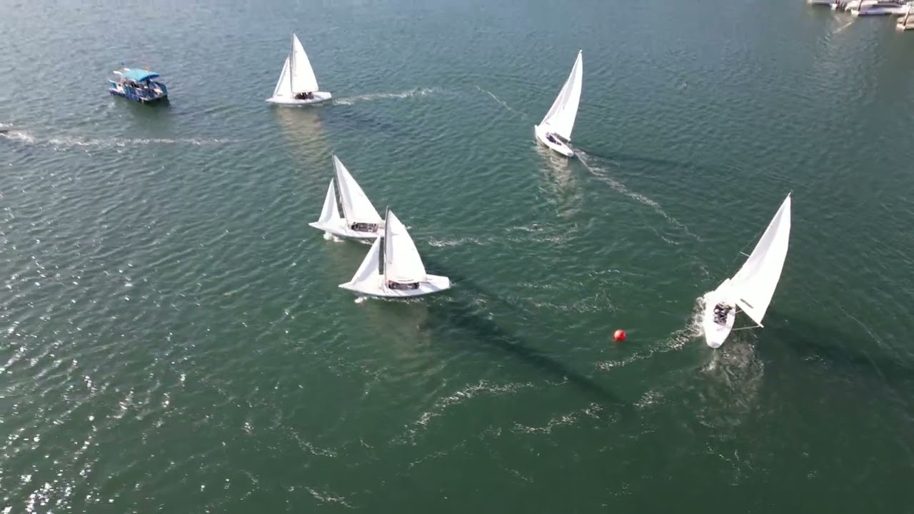 2024 Saturday Soling Regatta 6   Nov 16   Race 1 finish