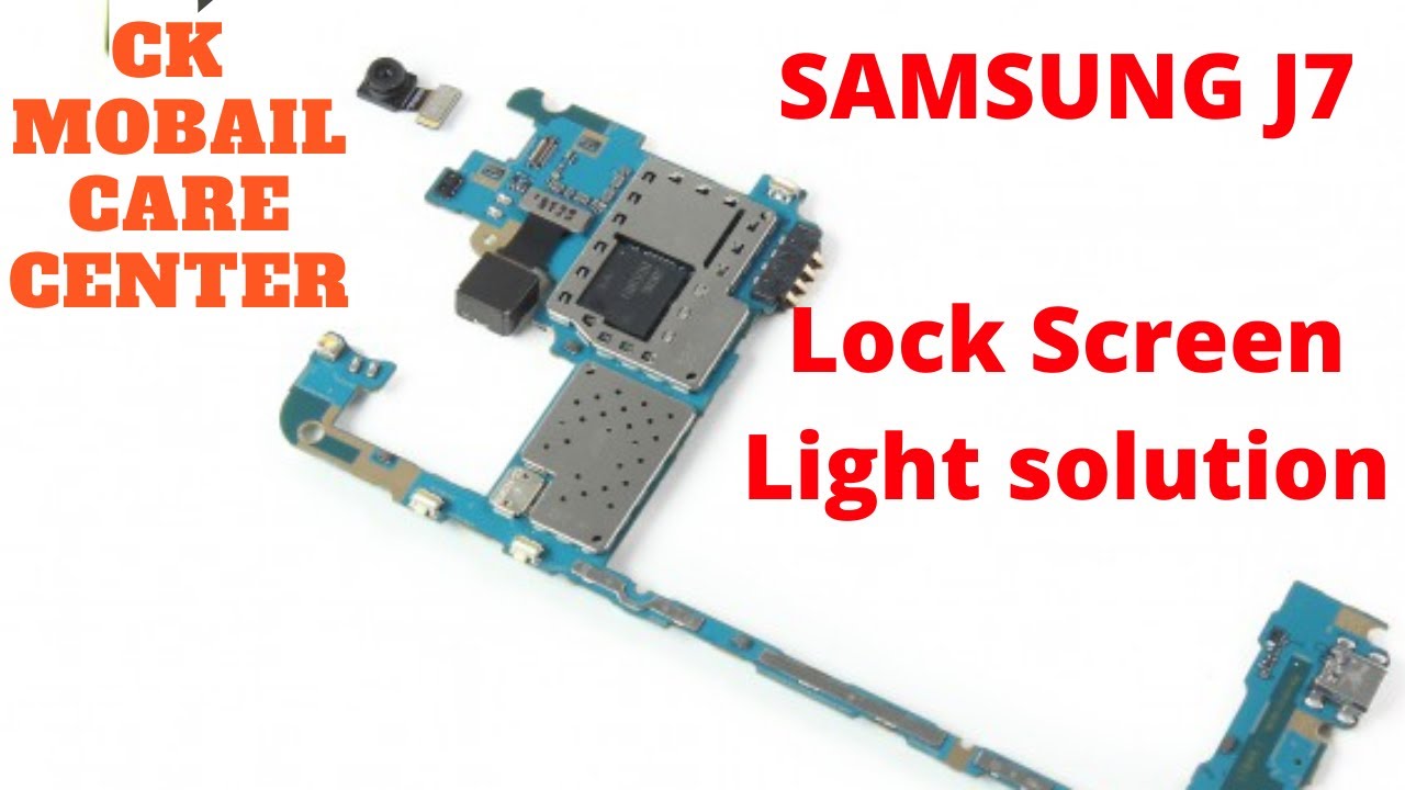 Samsung J7 Display Problem After lock Screen light Not Working Salution