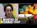 Myanmar: Anti-Coup protesters don red 'Blood' tears | Military coup | Junta | Latest English News