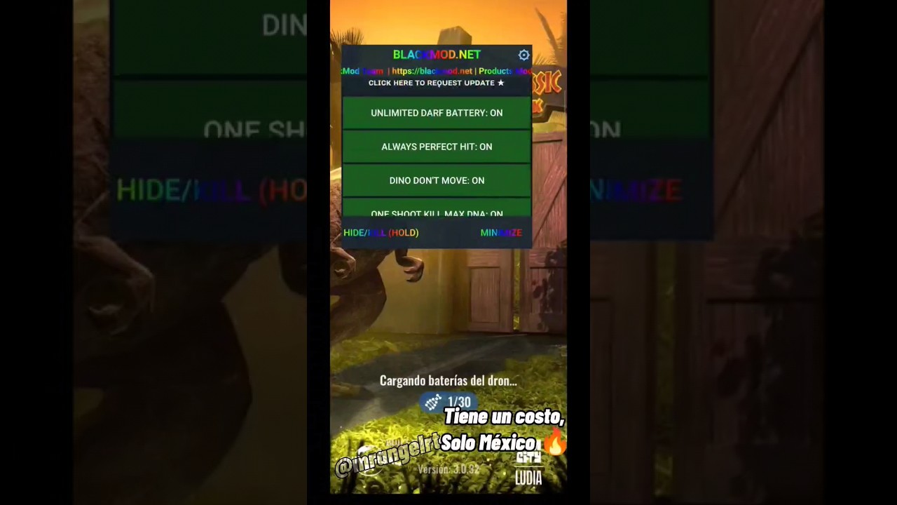 JURASSIC WORLD ALIVE HACK MOD MENU BLACKMOD EL MEJOR!!!