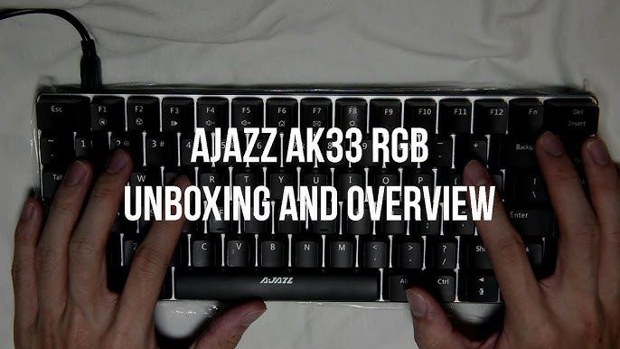 Ajazz AK33 Zorro Keyswitches 75% Gaming Mechanical Keyboard - Unboxing &  Review 