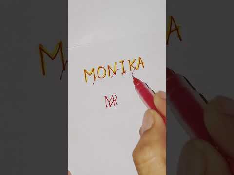 Monika name logo❤️🥰