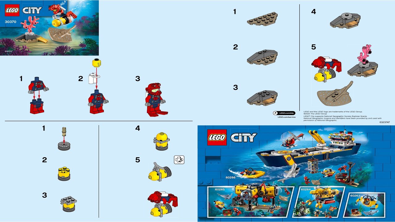 🚧 LEGO instructions 🚧 City 🚧 30370 🚧 Diver 🚧
