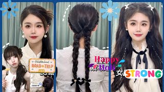 Super Cute Long Hairstyles Tutorials Korean Style for Cute Girls