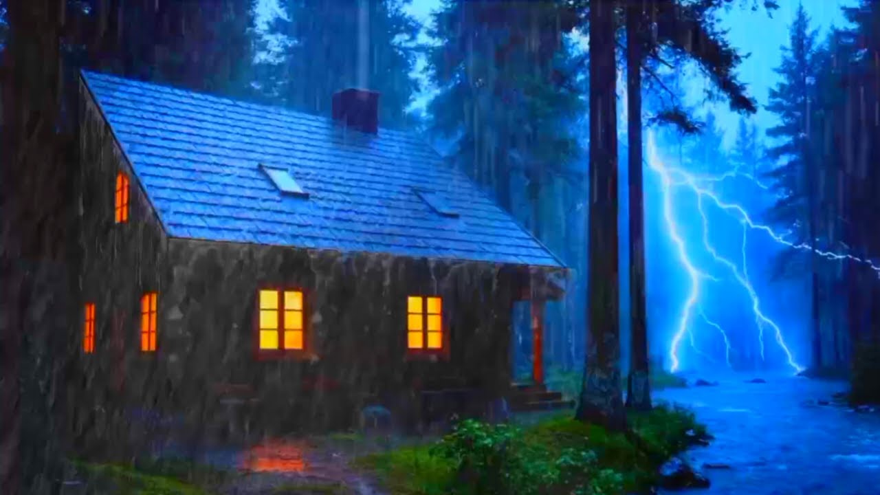 Gentle Night Rain for Deep Sleep | Relaxing Thunderstorm Sounds to Fall Asleep Fast