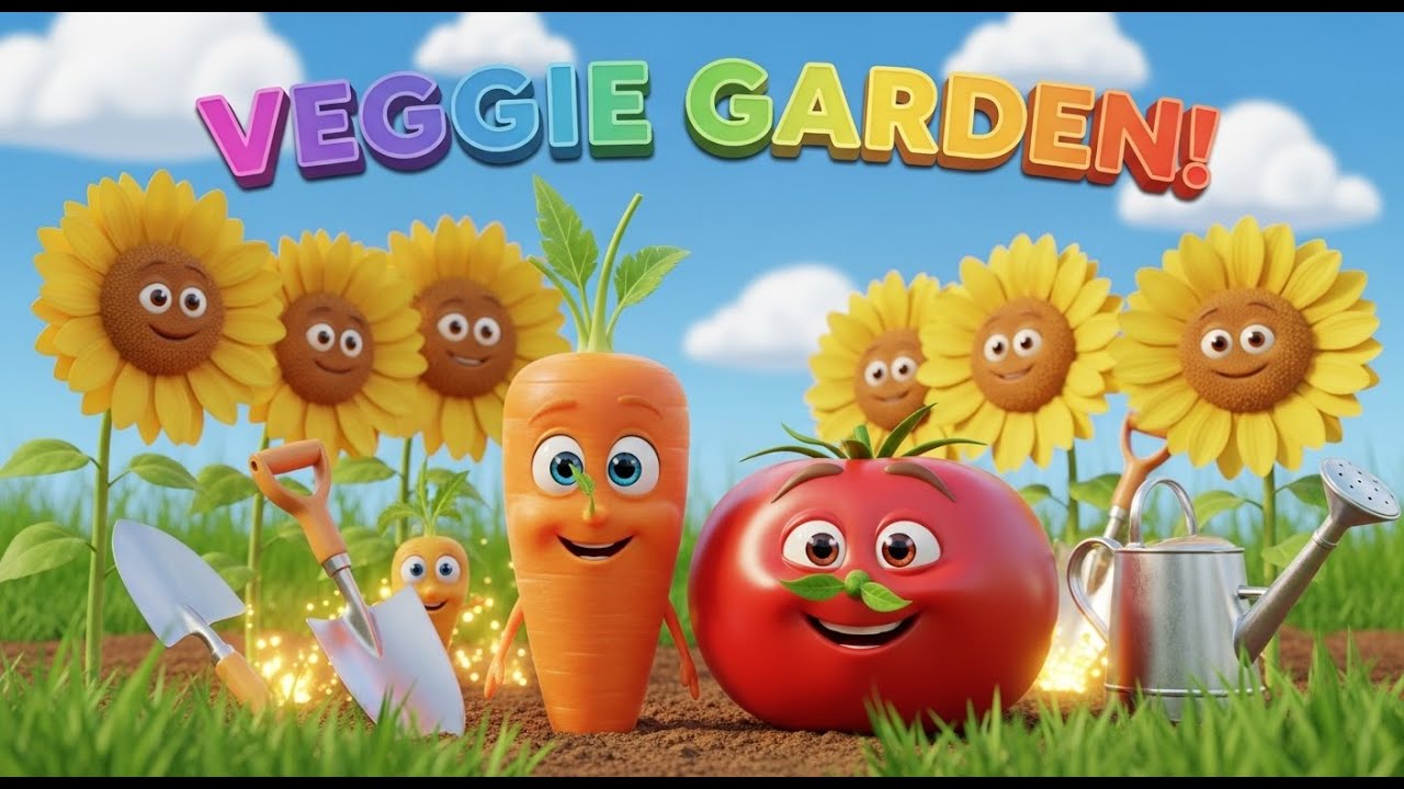 Learn Object Names at the Veggie Garden 🥕🌻 | Fun Learning for Kids ...