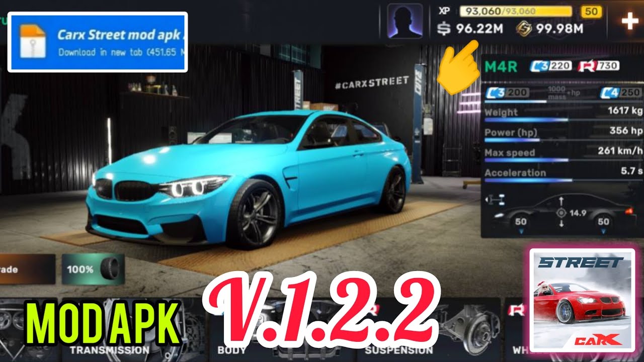 CarX Street v1.2.2 Mod APK / Unlimited Money and coins