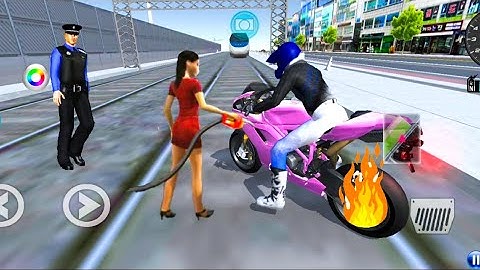 3D Driving Class - Bullet Train Vs Motorbike#5 - Best Motorcycle Game - Android IOS Gameplay