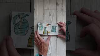 Paper Tab Bookbinding | Mini Cardboard Books | Painted Vessels Cardboard Book | Flip Through