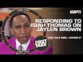 Stephen a addresses isiah thomas comments  jaylen browns marketability  first take