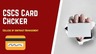 cscs card checker