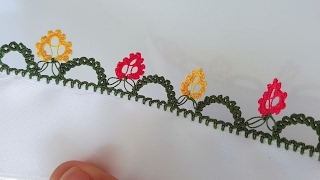 Tepeler Arası Güller Tığ Oyası Yapımı