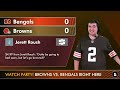 Browns vs. Bengals LIVE Streaming Scoreboard, Free Play-By-Play & Highlights | NFL Week 8 ESPN MNF